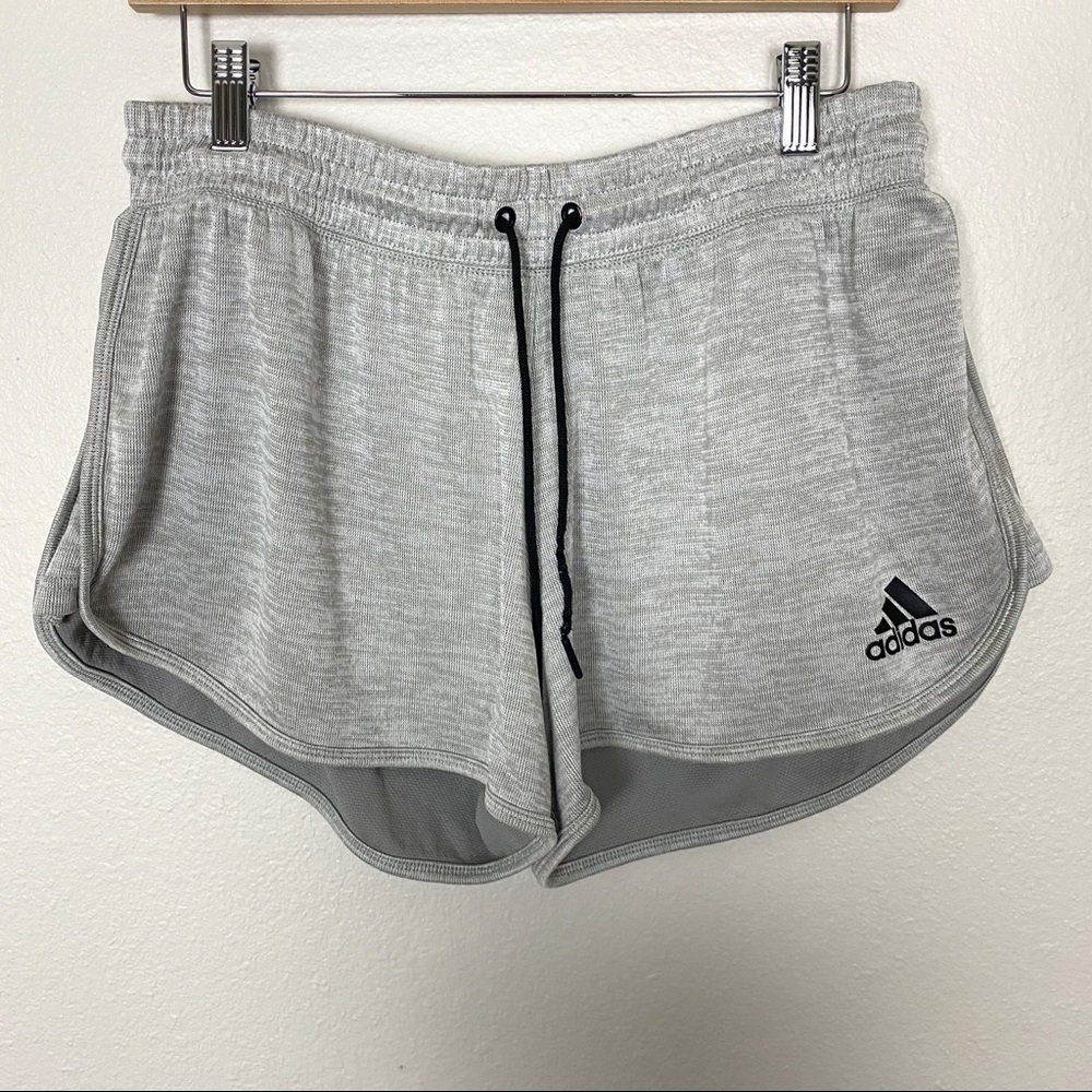 Adidas Women's Heather Gray Running Shorts Size L